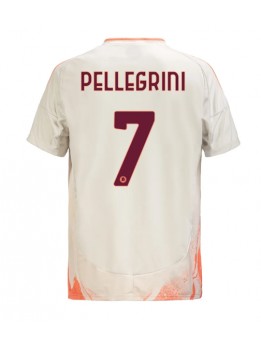 AS Roma Lorenzo Pellegrini #7 Replika Borta Kläder 2024-25 Kortärmad